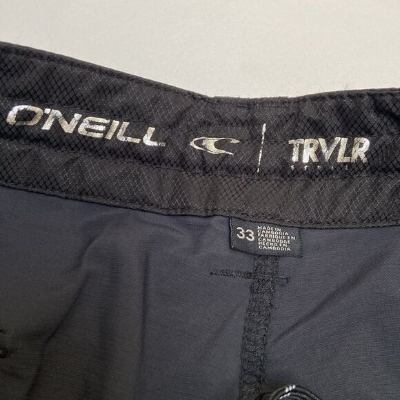 O'Neill Black Cargo Shorts with Relaxed Fit - Picture 7 of 9